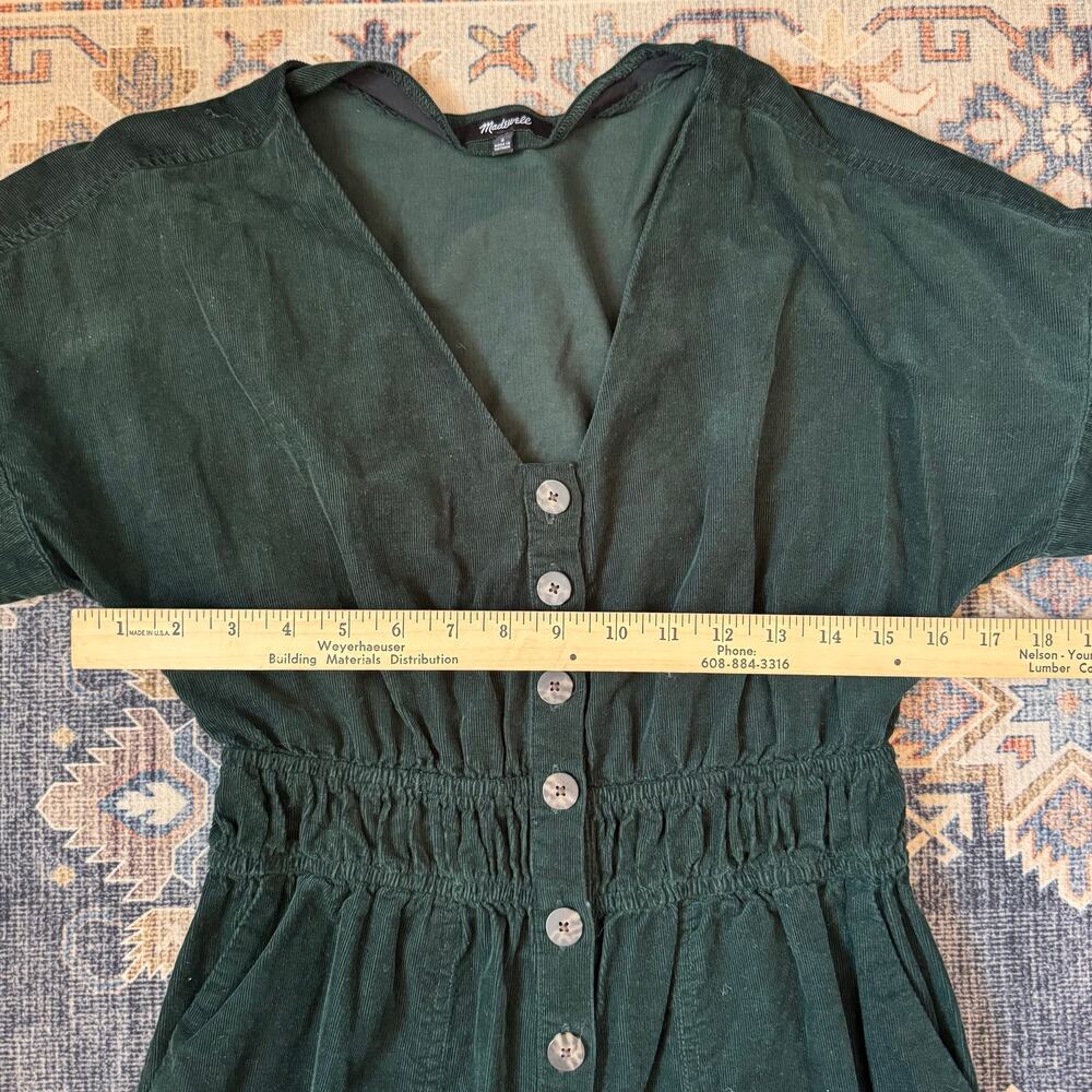 Madewell Corduroy Sophia Straight-Leg Jumpsuit Women’s 100% Cotton Size Small - Picture 13 of 14